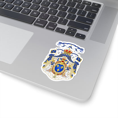 Grand Royal Coat of Arms of France - STICKER Vinyl Kiss-Cut Decal