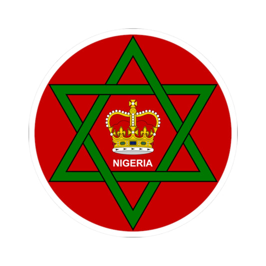 Badge of Nigeria 1952-1960 (Niger) (Coat of Arms) STICKER Vinyl Kiss-Cut Decal