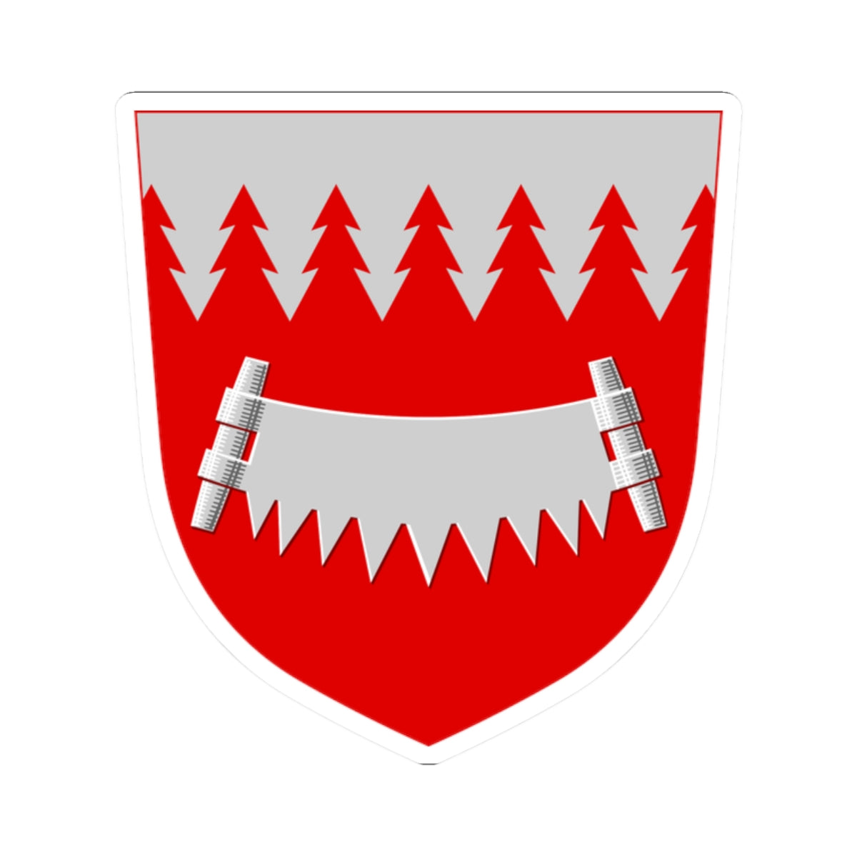 Taivalkoski.vaakuna (Finland) (Coat of Arms) STICKER Vinyl Kiss-Cut Decal