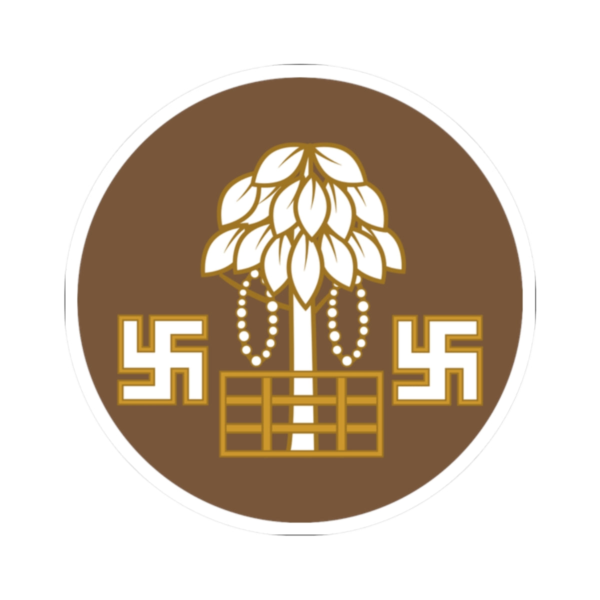 Badge of British Bihar and Orissa (India) (Coat of Arms) STICKER Vinyl Kiss-Cut Decal