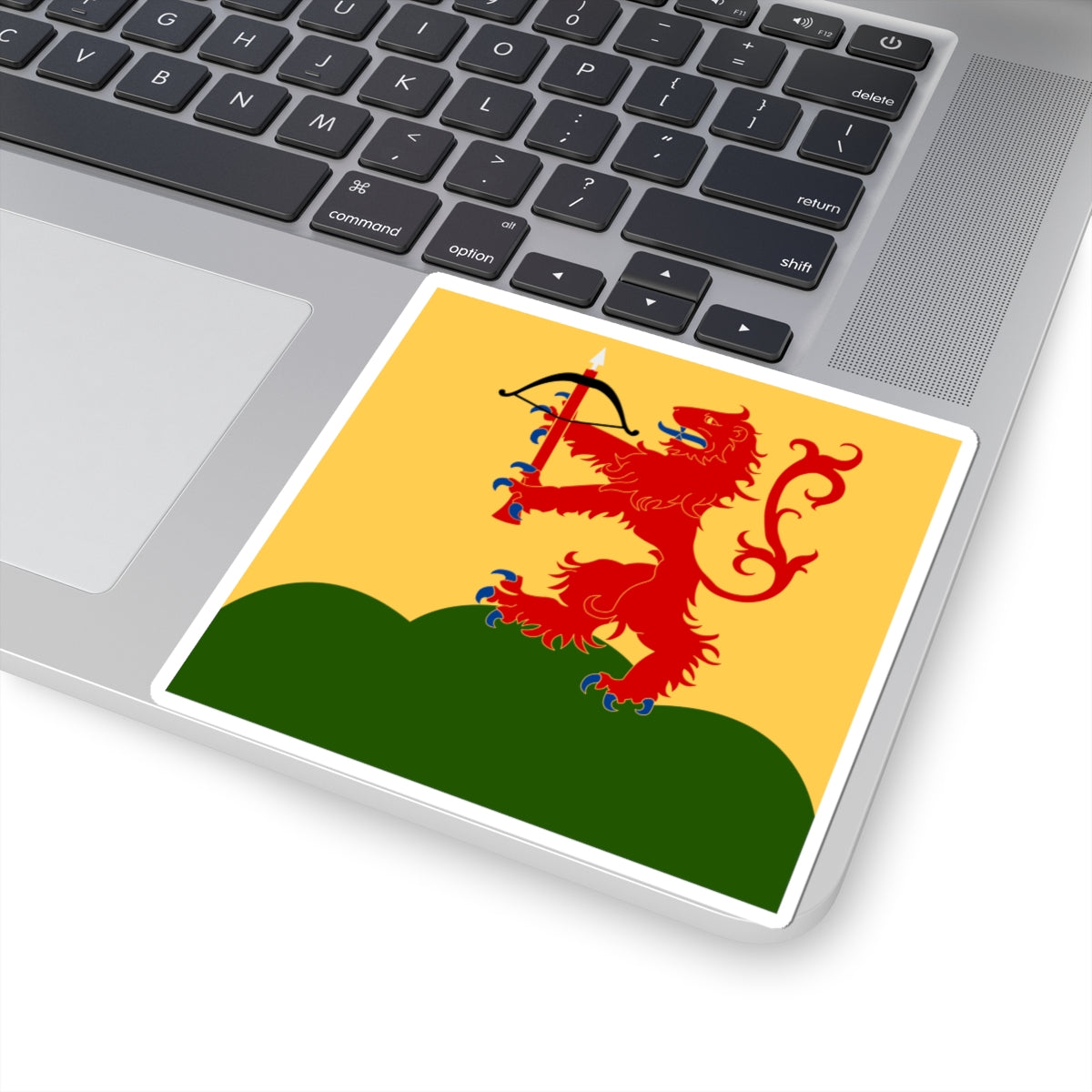 Kronobergs lan vapenflagga (Sweden) STICKER Vinyl Kiss-Cut Decal