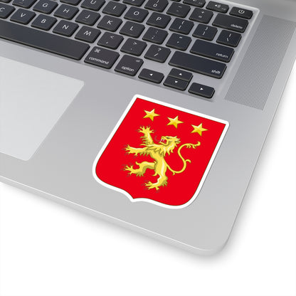 Arms of De Laborde de Montpezat (Denmark) (Coat of Arms) STICKER Vinyl Kiss-Cut Decal