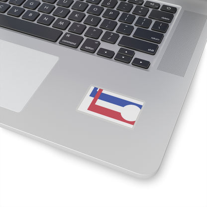 Flag of Longmont (Colorado) - STICKER Vinyl Kiss-Cut Decal