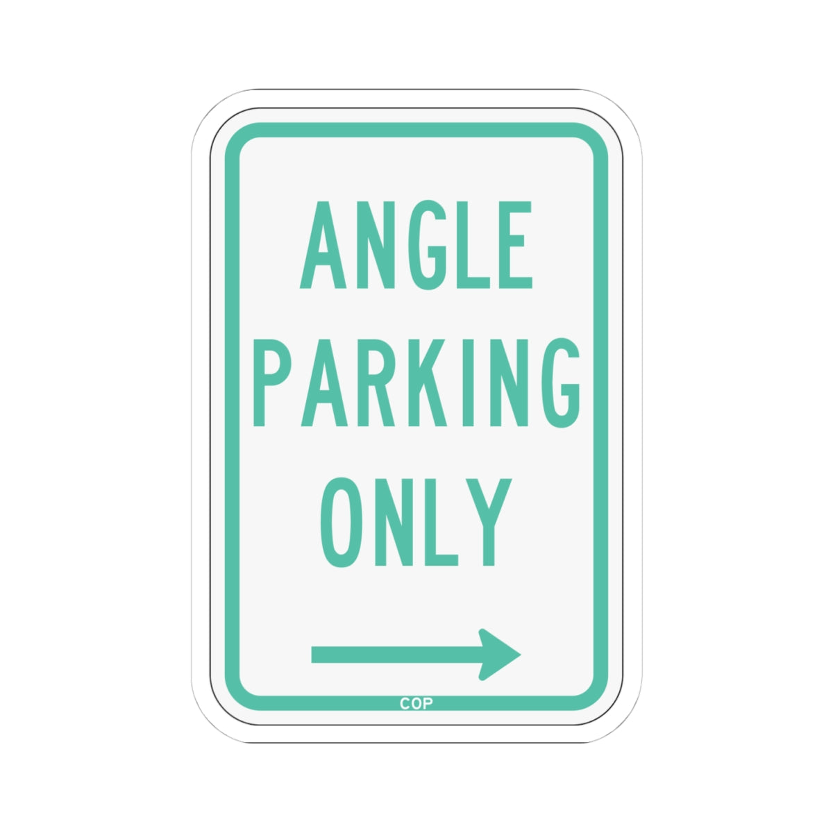 PBOT Road sign P4620R (Oregon) (Road Sign) STICKER Vinyl Kiss-Cut Decal