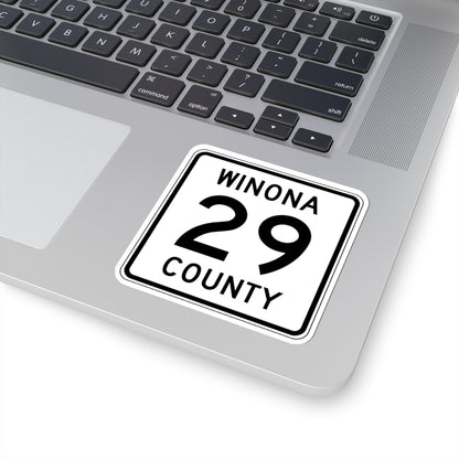 Winona County Route 29 MN (Minnesota) (Road Sign) STICKER Vinyl Kiss-Cut Decal