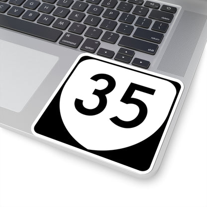 Virginia 35 (Virginia) (Road Sign) STICKER Vinyl Kiss-Cut Decal
