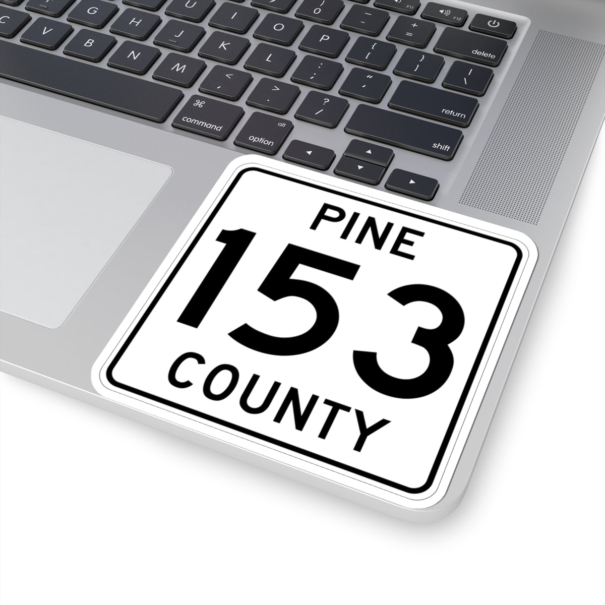 Pine County Route 153 MN (Minnesota) (Road Sign) STICKER Vinyl Kiss-Cut Decal