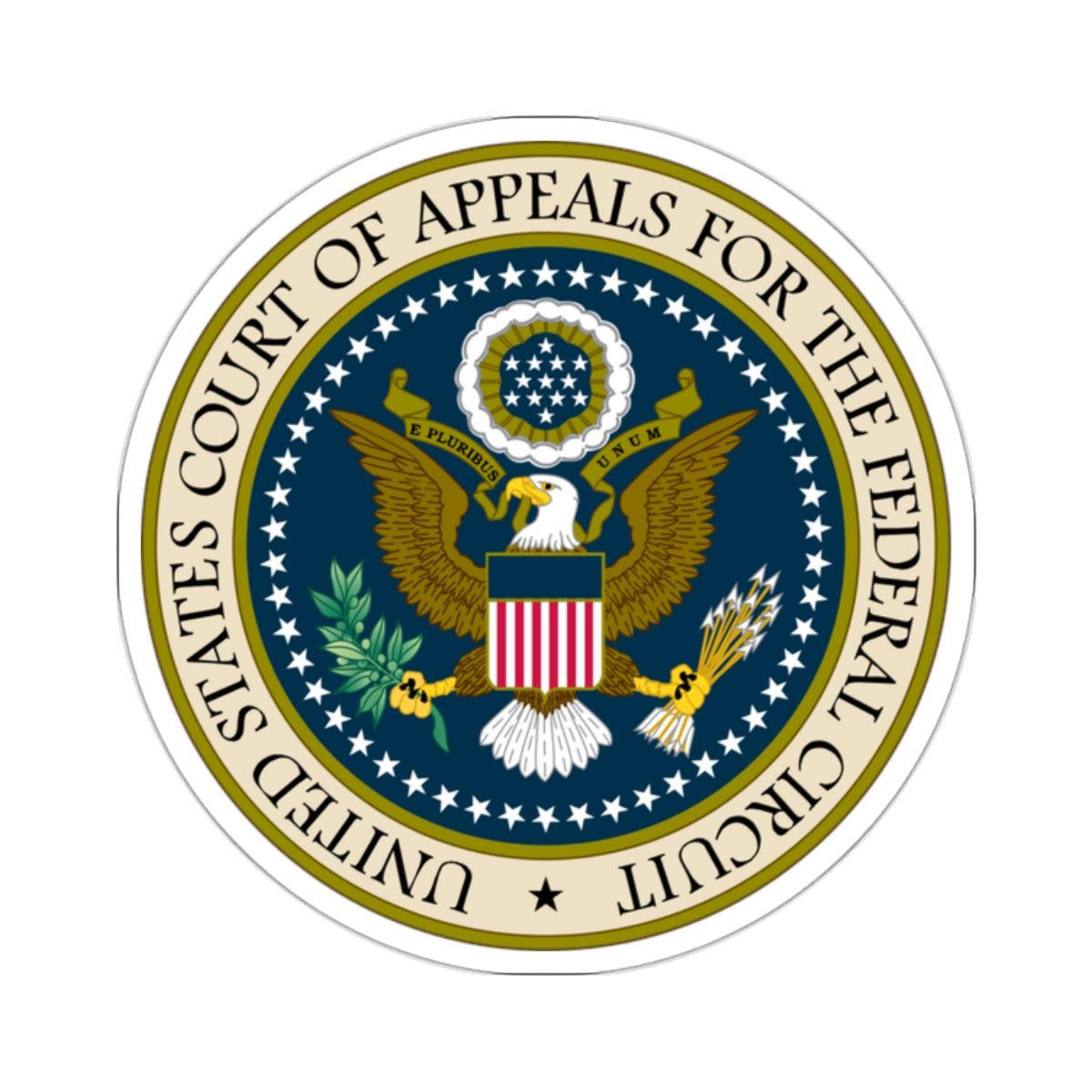 Seal of the United States Court of Appeals for the Federal Circuit - STICKER Vinyl Kiss-Cut Decal