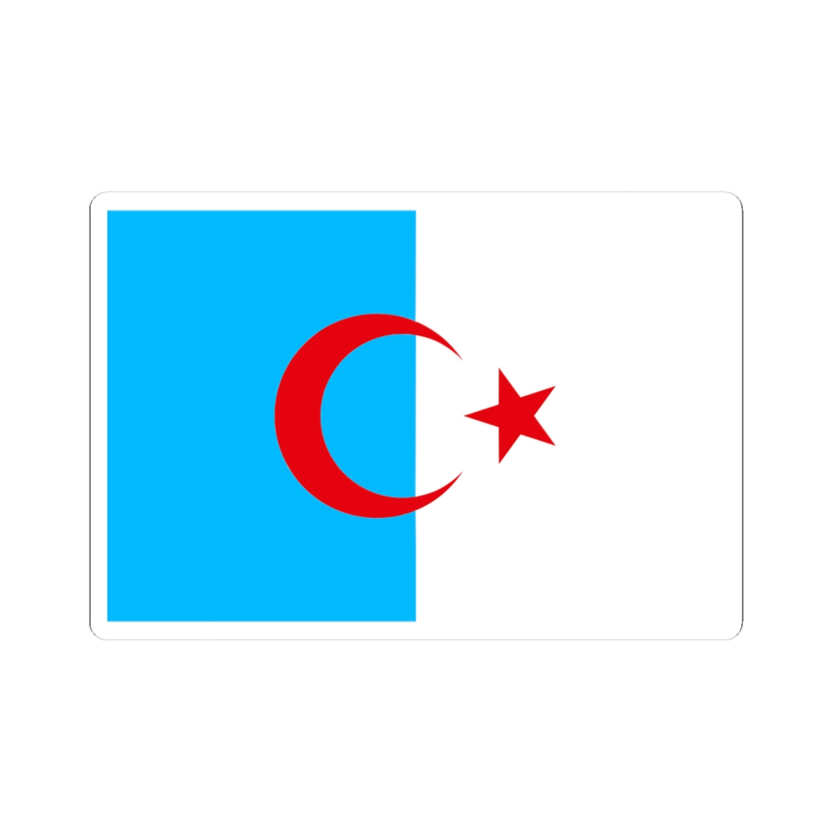 Flag of Syrian Turkmen Assembly (Syria) STICKER Vinyl Kiss-Cut Decal