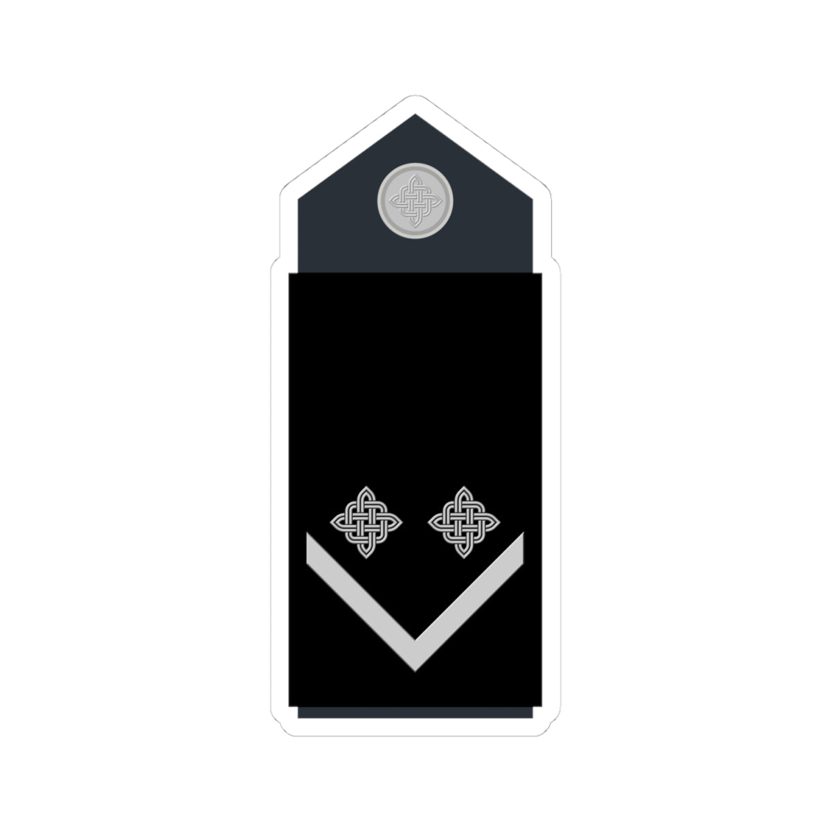 Naramenica odore desetnika HRZ i PZO (Croatia) (Military Rank) STICKER Vinyl Kiss-Cut Decal