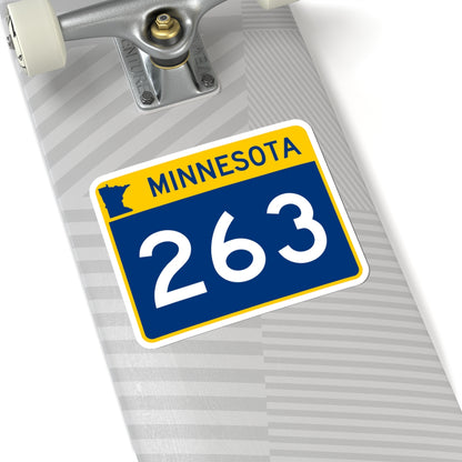 MN-263 wide (Minnesota) (Road Sign) STICKER Vinyl Kiss-Cut Decal