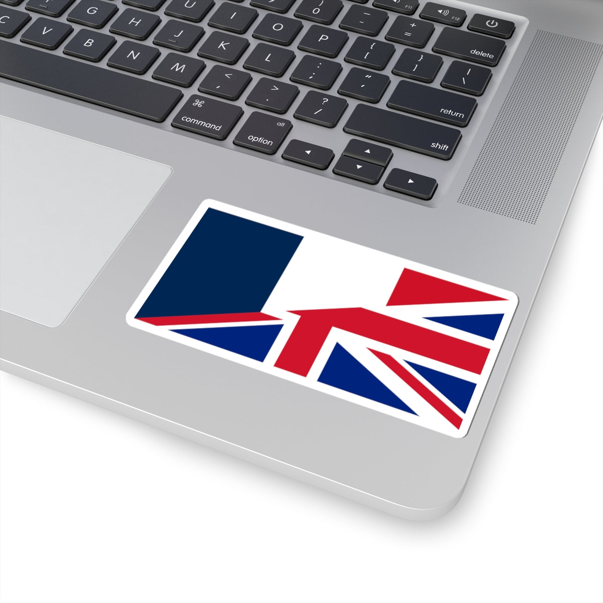 Flag of France and the United Kingdom (France) STICKER Vinyl Kiss-Cut Decal
