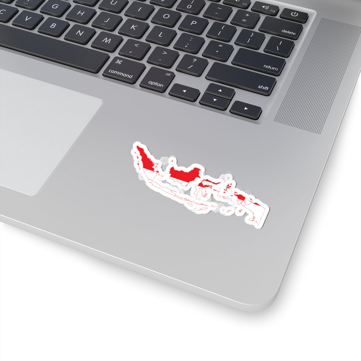 Flag map of Indonesia physical version (Indonesia) STICKER Vinyl Kiss-Cut Decal