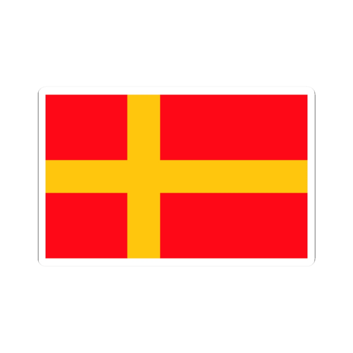 Flag of Nasjonal Samling (Norway) STICKER Vinyl Kiss-Cut Decal