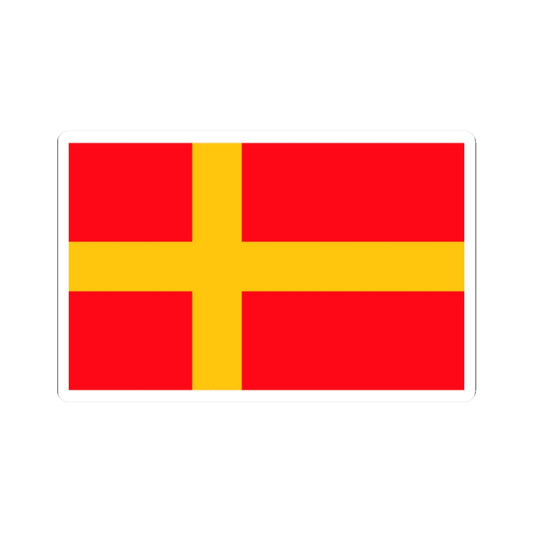 Flag of Nasjonal Samling (Norway) STICKER Vinyl Kiss-Cut Decal