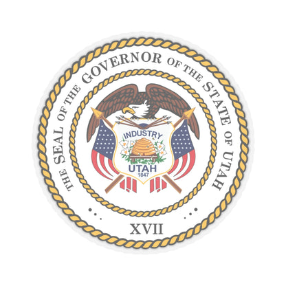 Seal of the Governor of Utah 2011 - STICKER Vinyl Kiss-Cut Decal