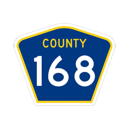 County 168 MN (Minnesota) (Road Sign) STICKER Vinyl Kiss-Cut Decal