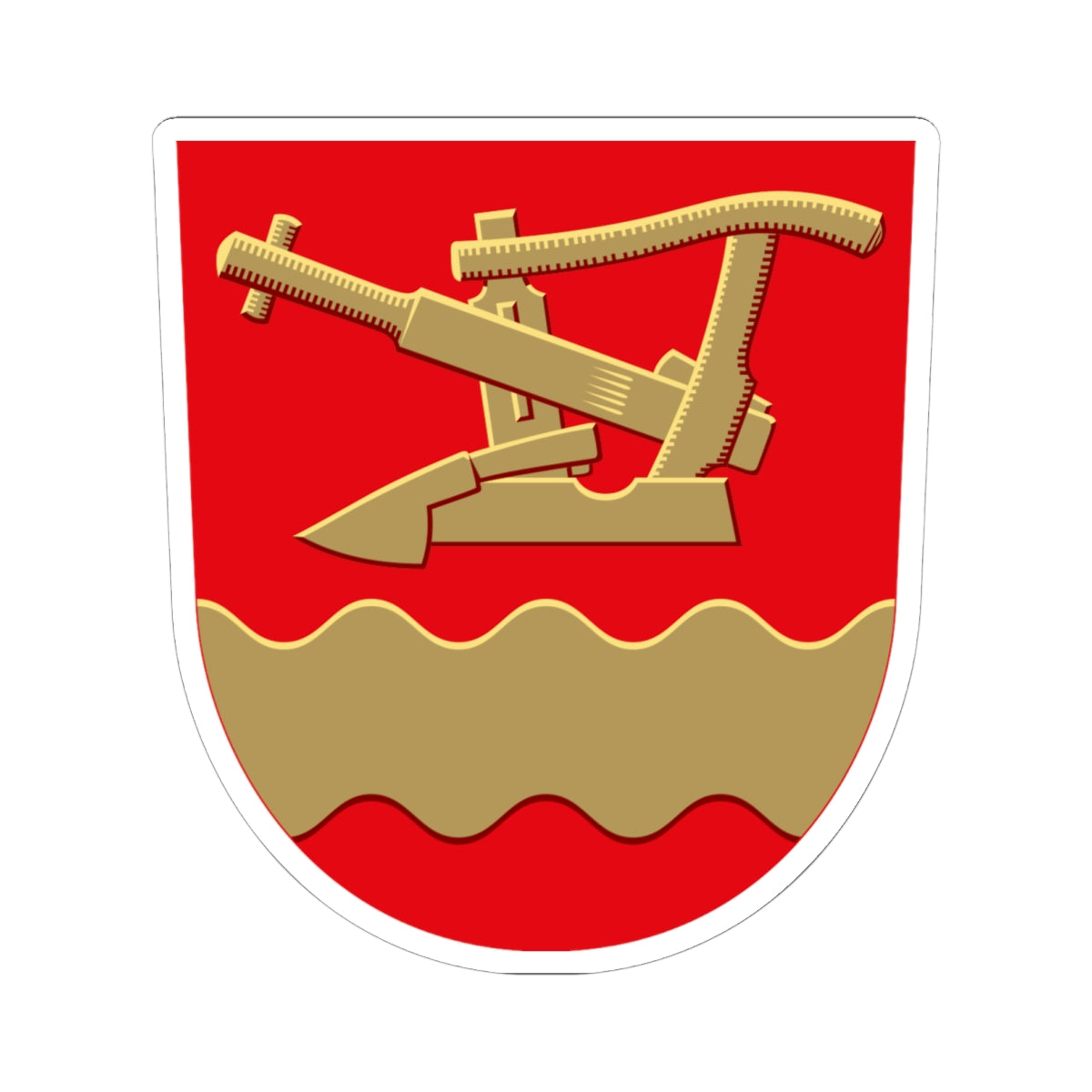 Aura.vaakuna (Finland) (Coat of Arms) STICKER Vinyl Kiss-Cut Decal