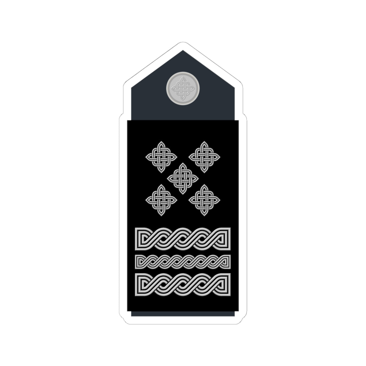 Naramenica službene odore stožernog generala HRZ i PZO (Croatia) (Military Rank) STICKER Vinyl Kiss-Cut Decal