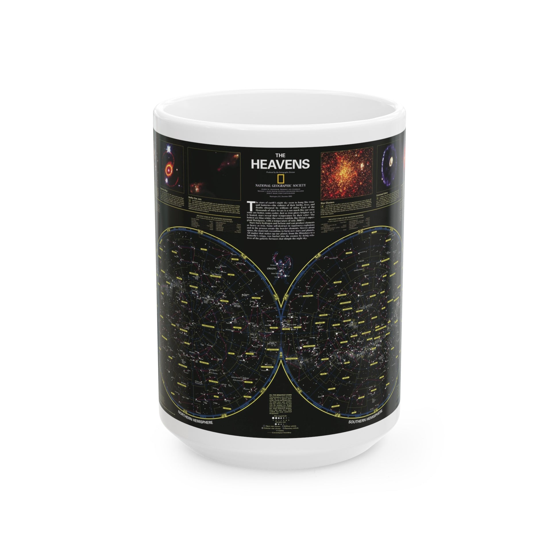 Heavens, The (1995) (Map) White Coffee Mug-15oz-The Sticker Space