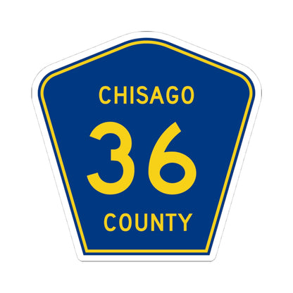 Chisago County 36 (Minnesota) (Road Sign) STICKER Vinyl Kiss-Cut Decal