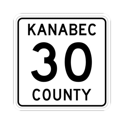 Kanabec County 30 MN (Minnesota) (Road Sign) STICKER Vinyl Kiss-Cut Decal
