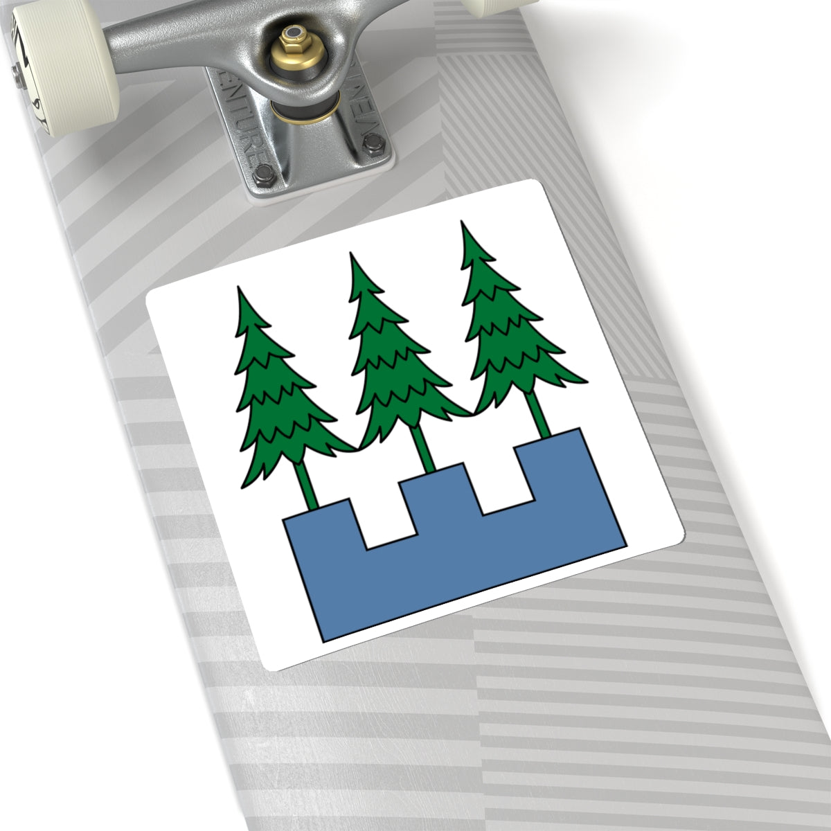 CHE Wald ZH 1910 Flag (Switzerland) STICKER Vinyl Kiss-Cut Decal