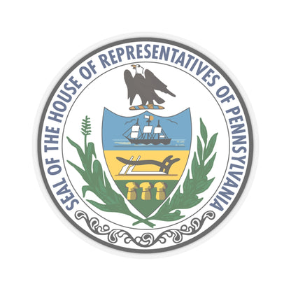 Seal of the Pennsylvania House of Representatives - STICKER Vinyl Kiss-Cut Decal