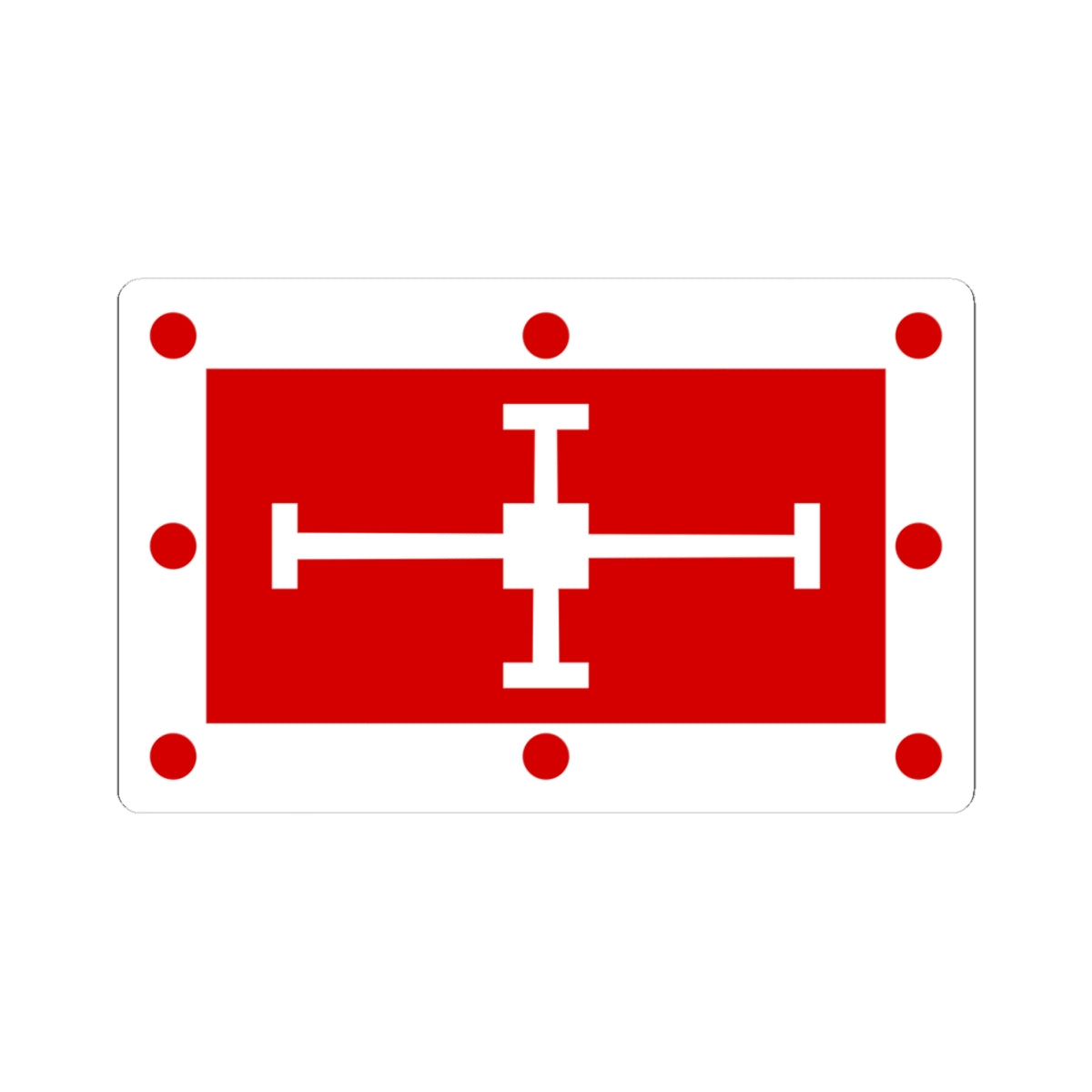 Flag of the Diocese of Coventry (England) STICKER Vinyl Kiss-Cut Decal