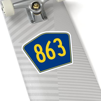 PR secondary 863 (Puerto Rico) (Road Sign) STICKER Vinyl Kiss-Cut Decal