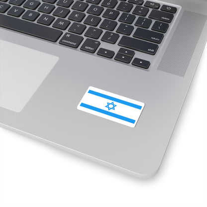 Flag of Israel Light Blue 1-2 (Israel) STICKER Vinyl Kiss-Cut Decal