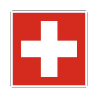 Flag of Switzerland 20-26 (Switzerland) STICKER Vinyl Kiss-Cut Decal