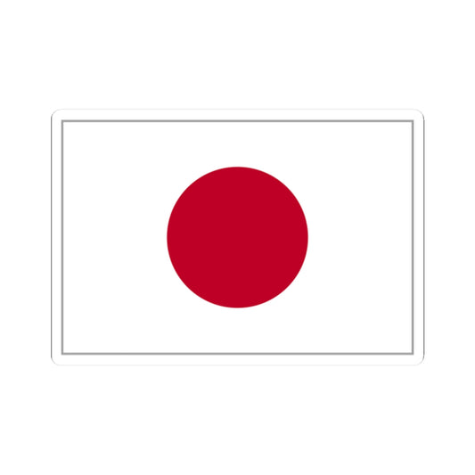 Flag of Japan bordered (Japan) STICKER Vinyl Kiss-Cut Decal