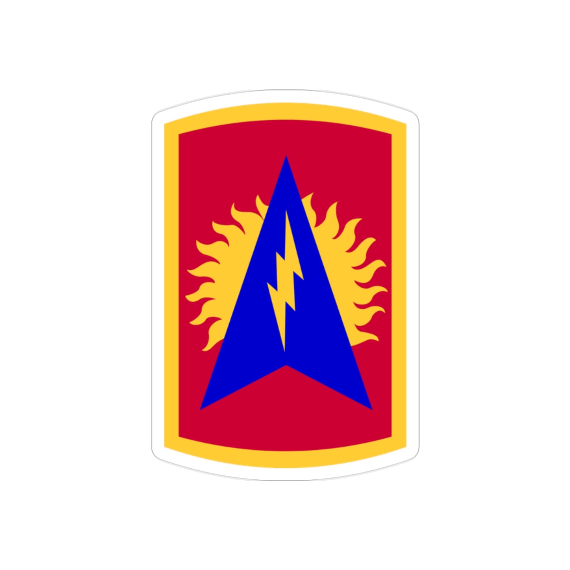 164th Air Defense Artillery Brigade (U.S. Army) REVERSE PRINT Transparent STICKER-2" × 2"-The Sticker Space