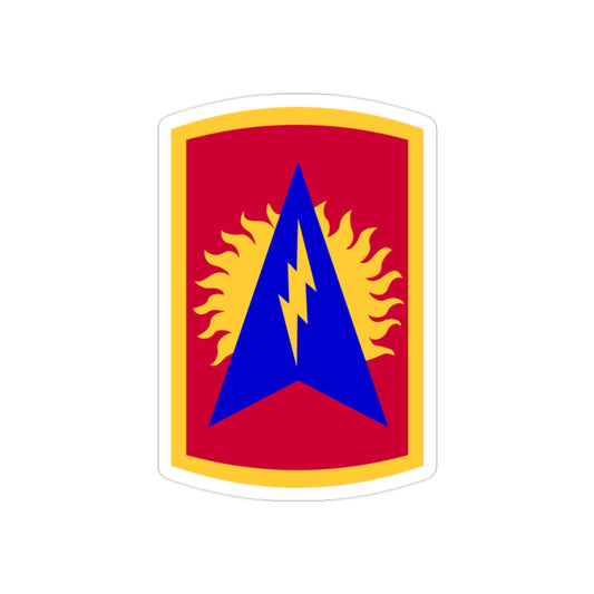 164th Air Defense Artillery Brigade (U.S. Army) REVERSE PRINT Transparent STICKER-2" × 2"-The Sticker Space