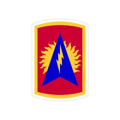 164th Air Defense Artillery Brigade (U.S. Army) REVERSE PRINT Transparent STICKER-4" × 4"-The Sticker Space