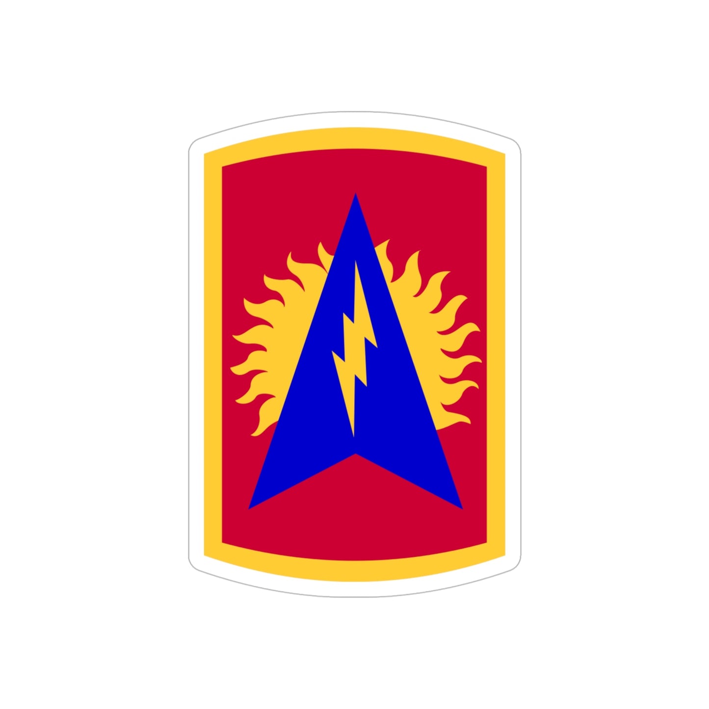 164th Air Defense Artillery Brigade (U.S. Army) REVERSE PRINT Transparent STICKER-6" × 6"-The Sticker Space