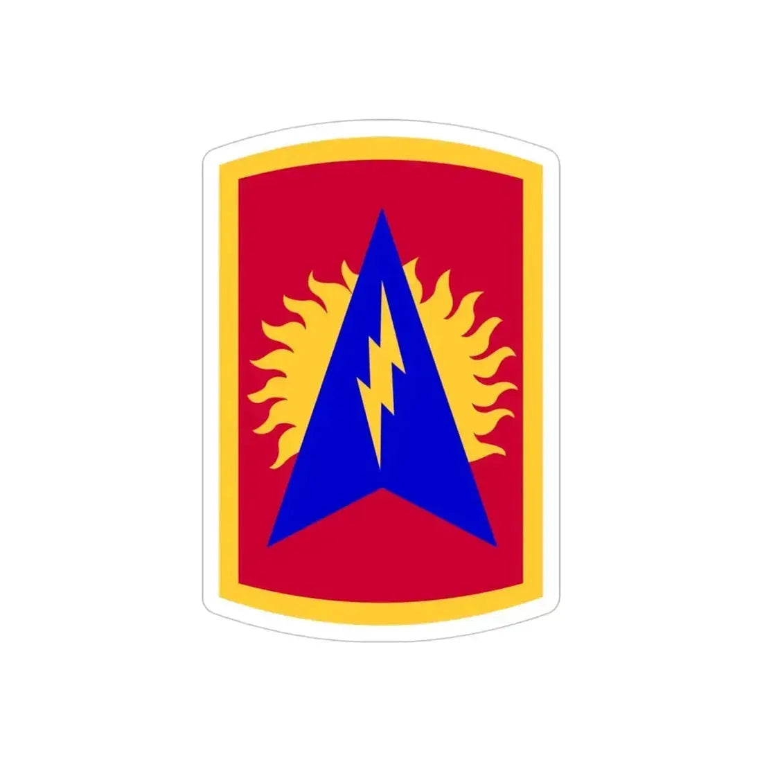 164th Air Defense Artillery Brigade (U.S. Army) REVERSE PRINT Transparent Die-Cut STICKER 4 Inch Die-Cut Transparent - The Sticker Space