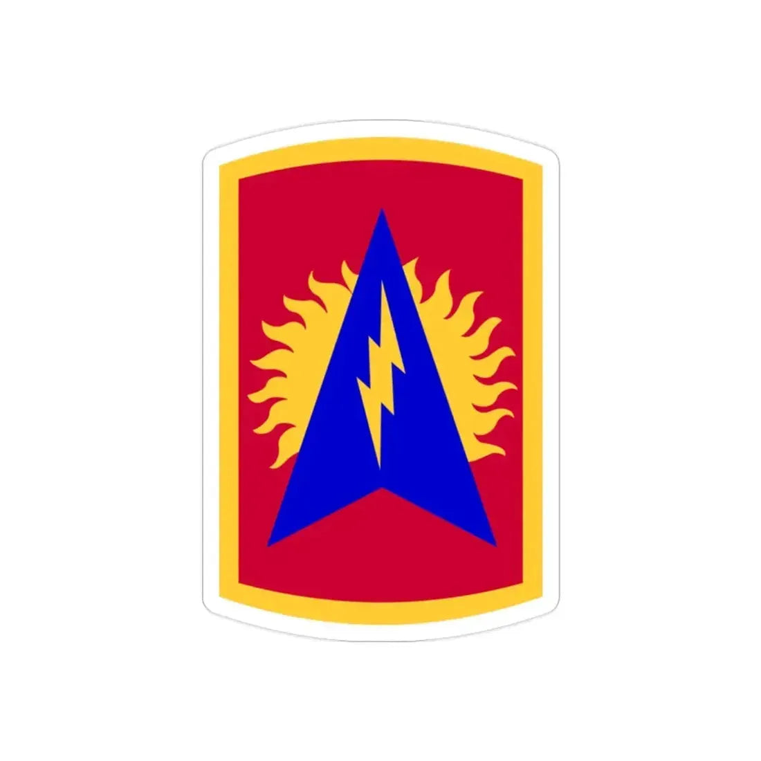 164th Air Defense Artillery Brigade (U.S. Army) REVERSE PRINT Transparent Die-Cut STICKER - The Sticker Space