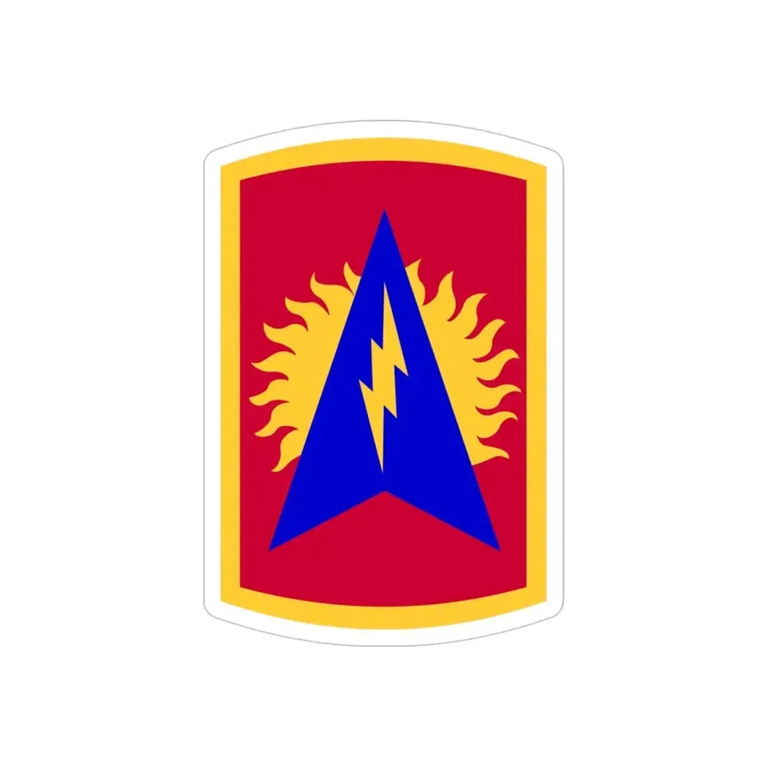 164th Air Defense Artillery Brigade (U.S. Army) REVERSE PRINT Transparent Die-Cut STICKER - The Sticker Space