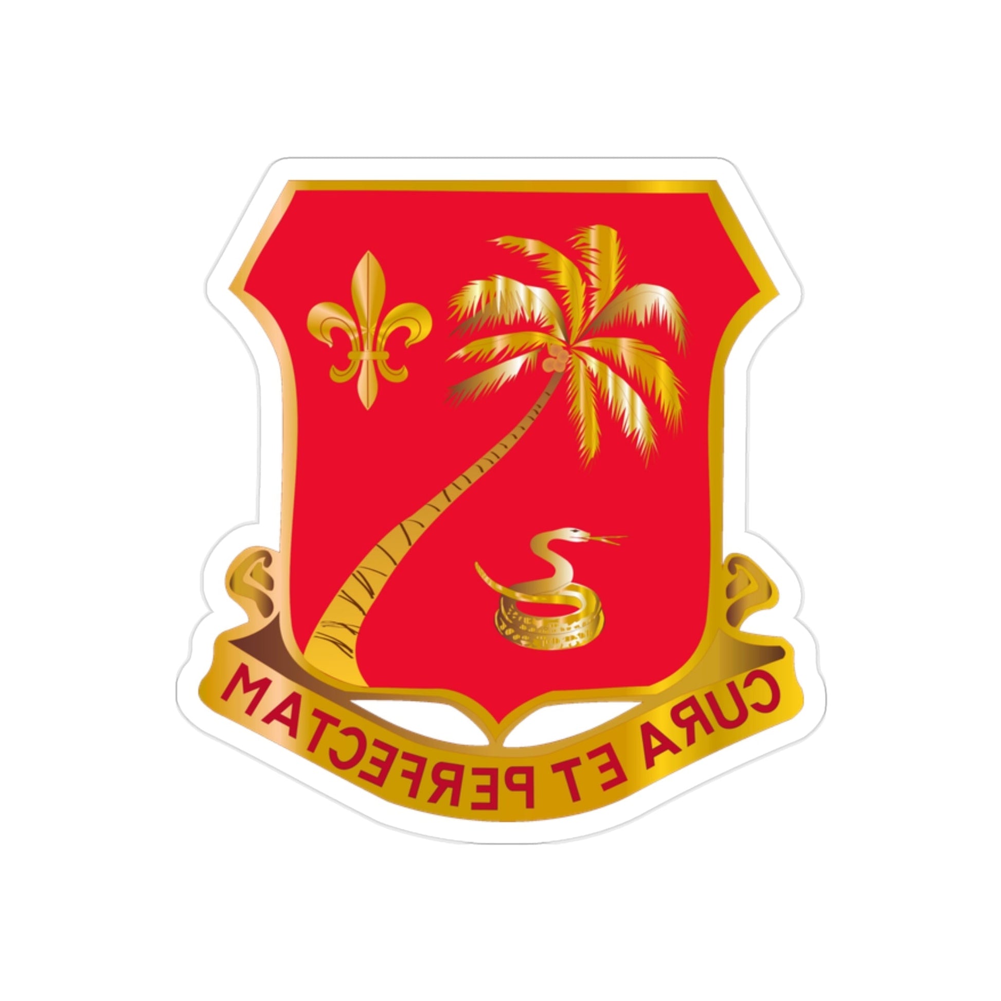 164th Field Artillery Battalion (U.S. Army) REVERSE PRINT Transparent STICKER-2 Inch-The Sticker Space