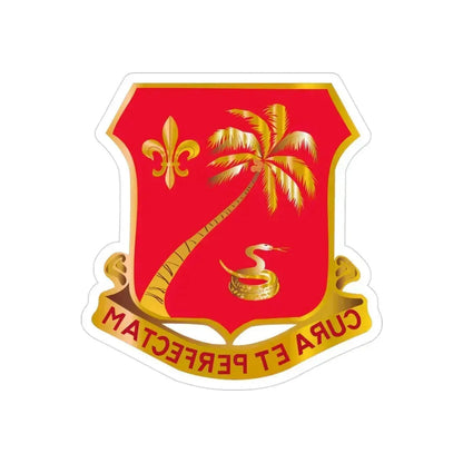 164th Field Artillery Battalion (U.S. Army) REVERSE PRINT Transparent Die-Cut STICKER 3 Inch Die-Cut Transparent - The Sticker Space