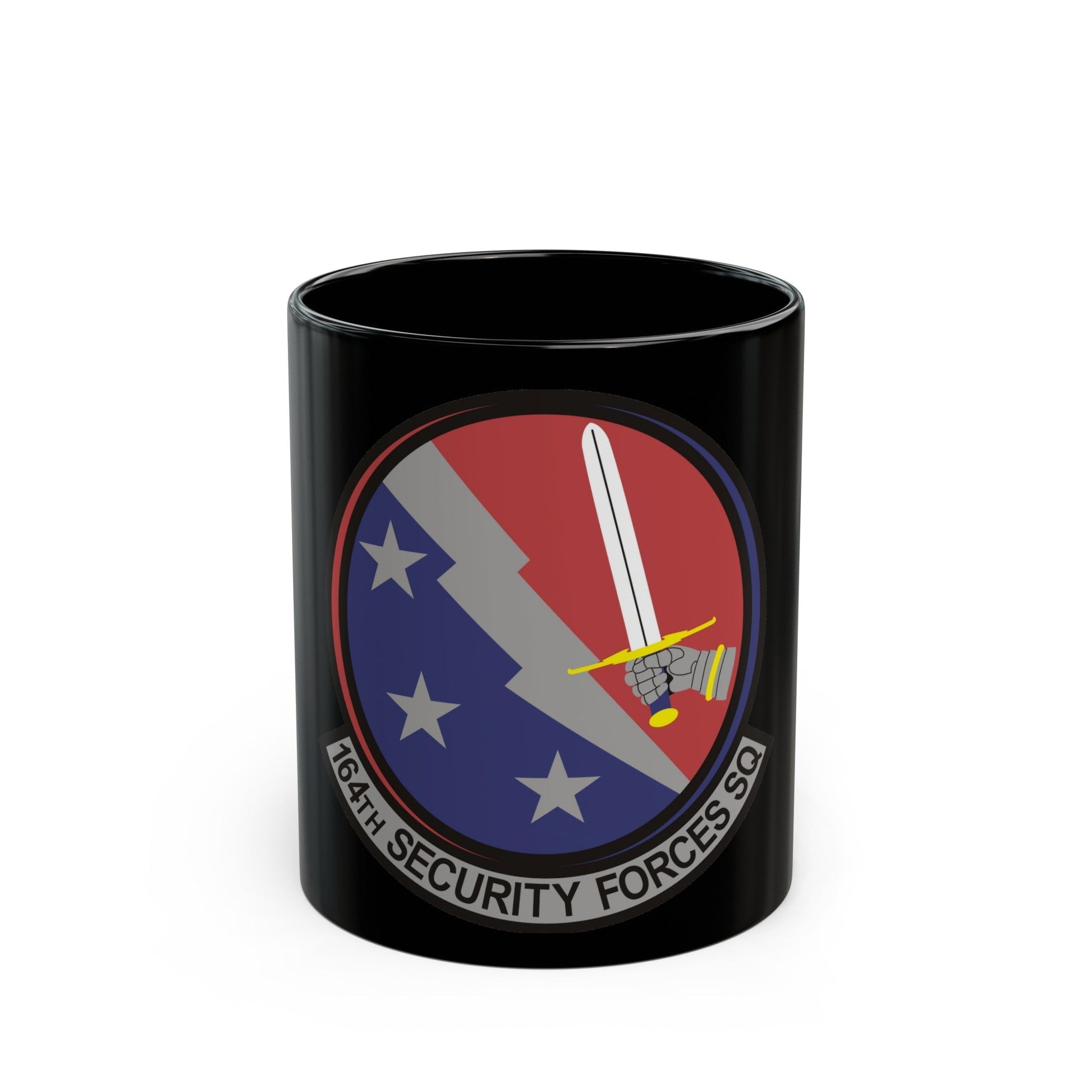 164th Security Forces Squadron (U.S. Air Force) Black Coffee Mug-11oz-The Sticker Space