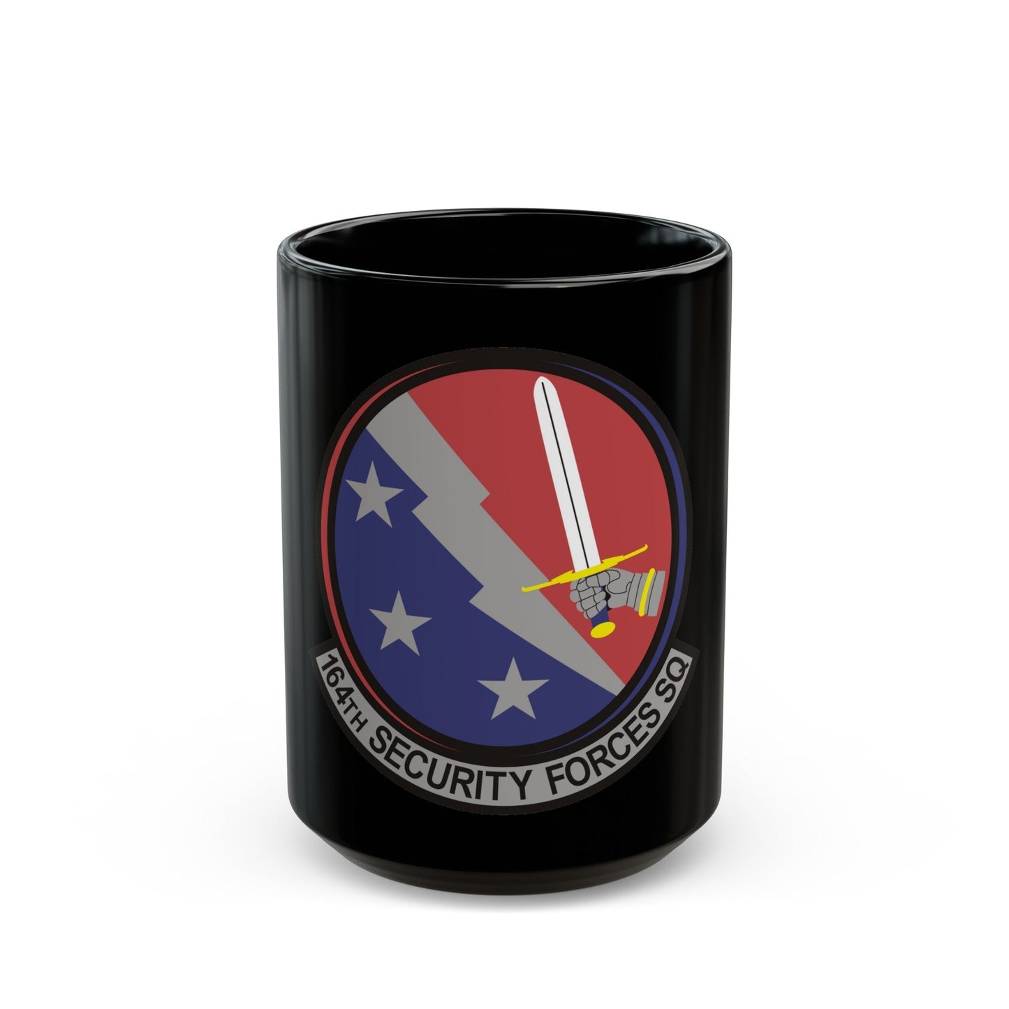 164th Security Forces Squadron (U.S. Air Force) Black Coffee Mug-15oz-The Sticker Space