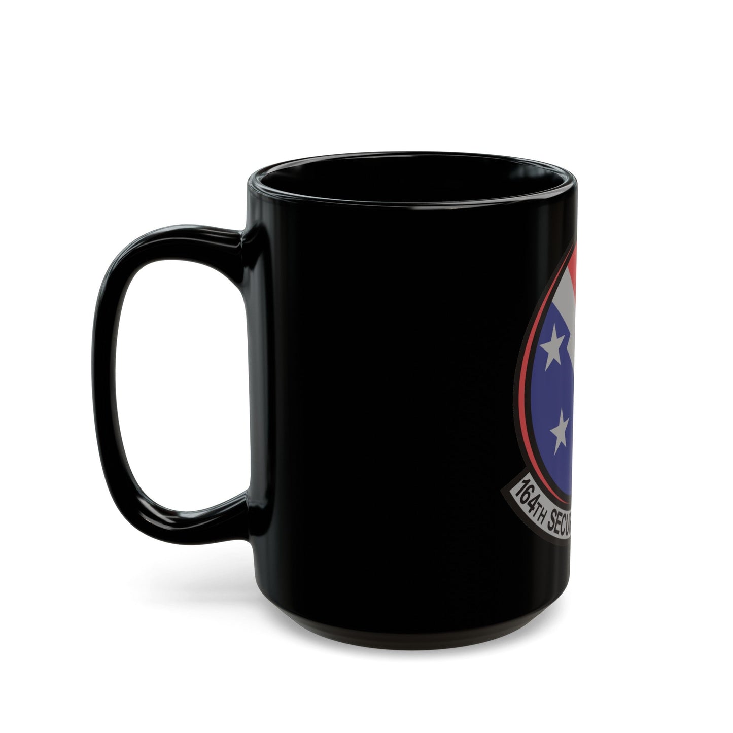 164th Security Forces Squadron (U.S. Air Force) Black Coffee Mug-The Sticker Space