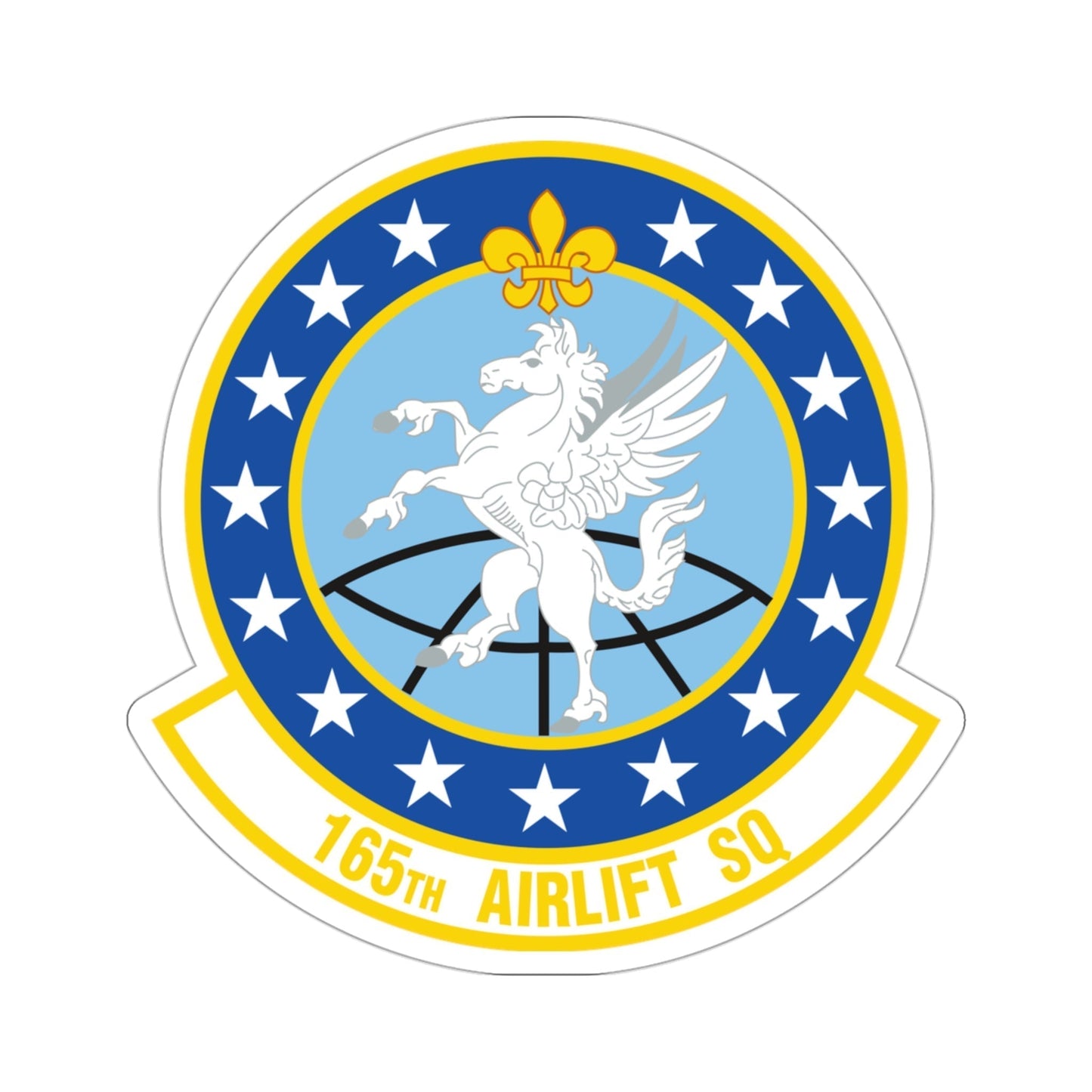 165 Airlift Squadron (U.S. Air Force) STICKER Vinyl Die-Cut Decal-3 Inch-The Sticker Space