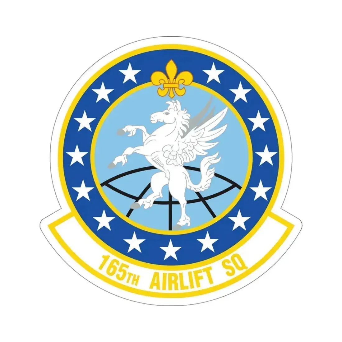 165 Airlift Squadron (U.S. Air Force) STICKER Vinyl Die-Cut Decal 4 Inch - The Sticker Space