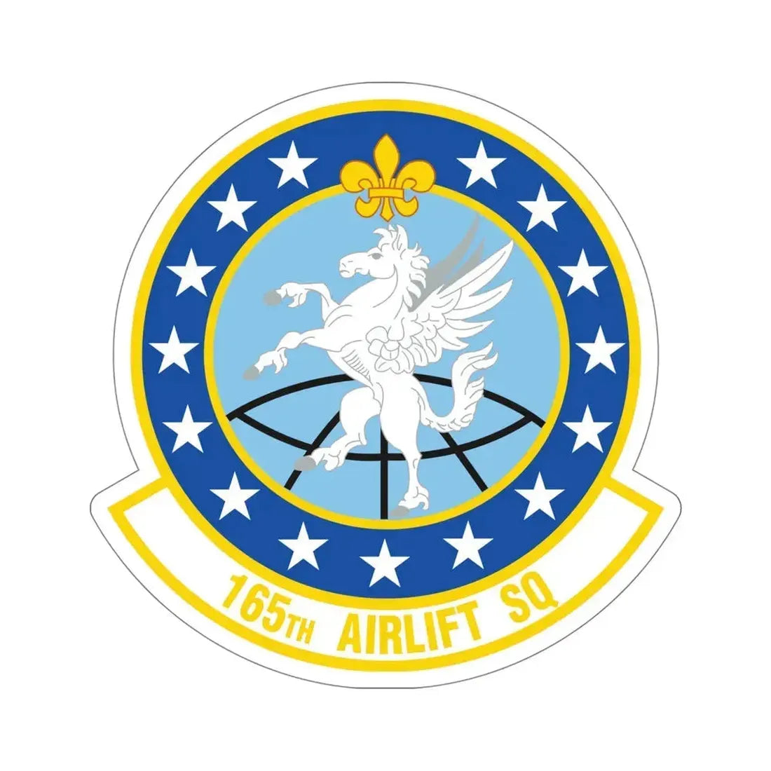 165 Airlift Squadron (U.S. Air Force) STICKER Vinyl Die-Cut Decal 5 Inch - The Sticker Space