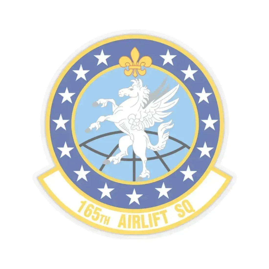 165 Airlift Squadron (U.S. Air Force) STICKER Vinyl Kiss-Cut Decal 2 Inch Transparent - The Sticker Space