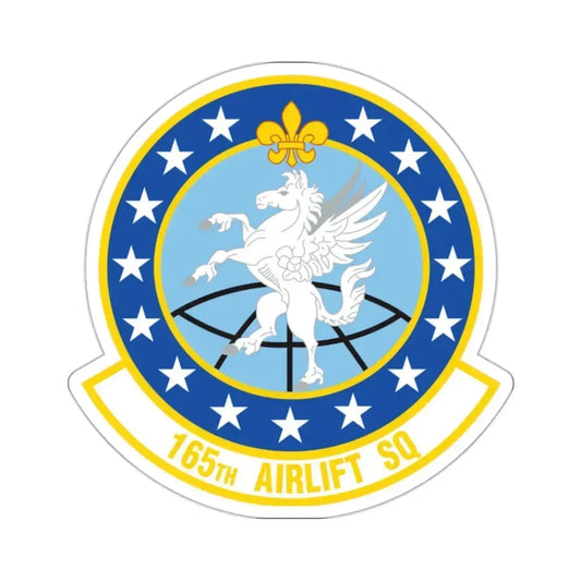 165 Airlift Squadron (U.S. Air Force) STICKER Vinyl Kiss-Cut Decal 2 Inch White - The Sticker Space